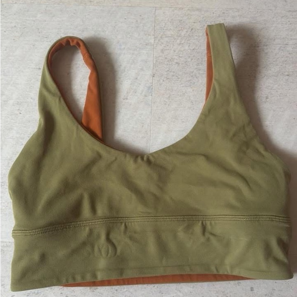 Lulu Lemon Olive Green Sports Bra